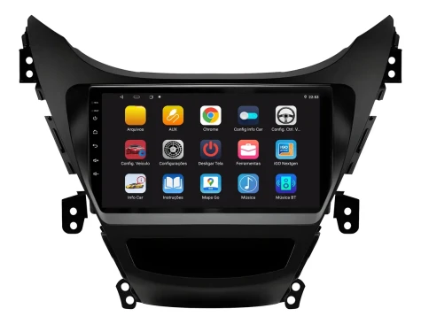 CENTRAL MULTIMIDIA 9" ADAK HYUNDAI ELANTRA 2010/2013 ANDROID 8CORE + 6GB RAM + 128GB ROM