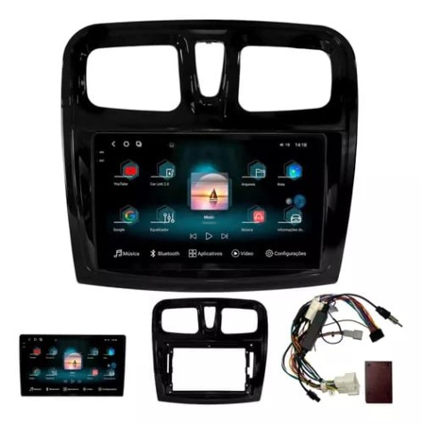 CENTRAL MULTIMIDIA 9" ADAK RENAULT SANDERO / LOGAN 13/22  ANDROID 8CORE + 6GB RAM + 128GB ROM