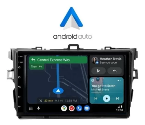 MULTIMEDIA 9" TOYOTA COROLLA 2007 AL 2012 ADAK ANDROID 8CORE + 4GB RAM + 64GB ROM + CHIP 4G