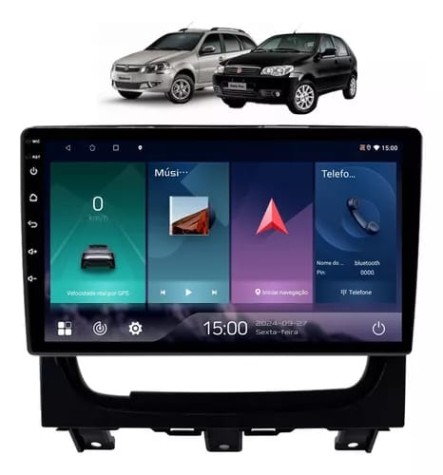 MULTIMEDIA 9" FIAT STRADA / PALIO / SIENA 13/19 ADAK ANDROID 8CORE + 4GB RAM + 64GB ROM + CHIP 4G