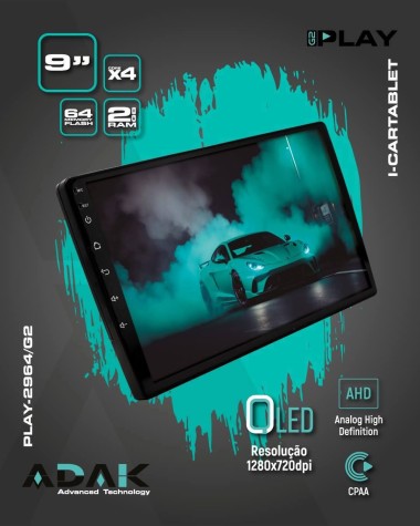 MULTIMEDIA 9" PEUGEOT 308-408 ADAK ANDROID 4CORE + 2GB RAM + 64GB ROM