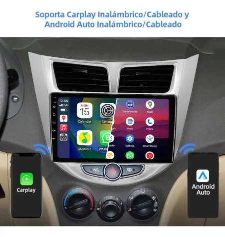 HYUNDAI ACCENT 2011/2016 KIT PREMIUM - CENTRAL MULTIMEDIA 9" ADAK ANDROID 8CORE + 4GB RAM + 64GB ROM
