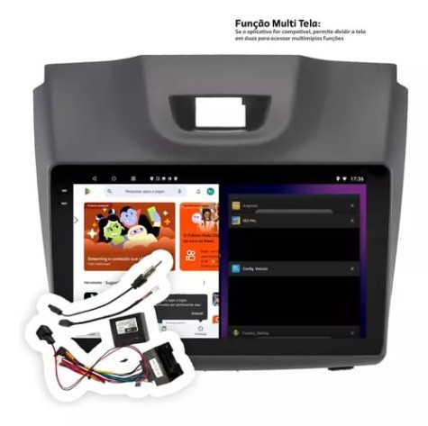 MULTIMEDIA 9" CHEVROLET S10 / ISUZU D-MAX ADAK ANDROID 4CORE + 2GB RAM + 64GB ROM